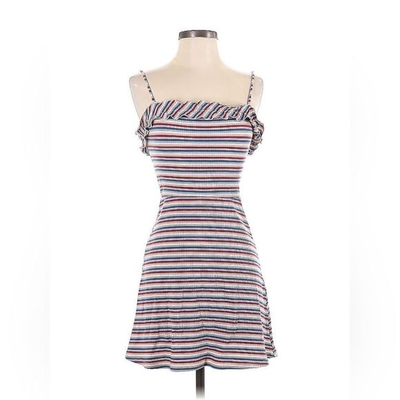 Reformation Bri Striped Spaghetti Strap Dress - Picture 1 of 15